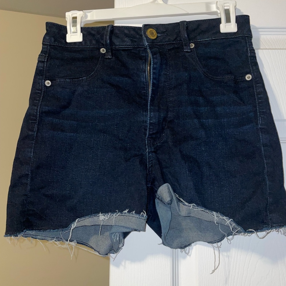 American eagle high waisted jean shorts